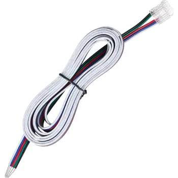 LED páska Připojovací konektor RGBW LED pásků šíře 12 mm, 5 pinů, délka 2 metry, kabel 22AWG/0,35mm2, vodiče červená/zelená/modrá/černá/bílá, max. 3,5 A