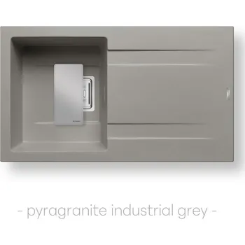 Granitový dřez Pyramis KARTESIO (86x50) 1B 1D světle šedá