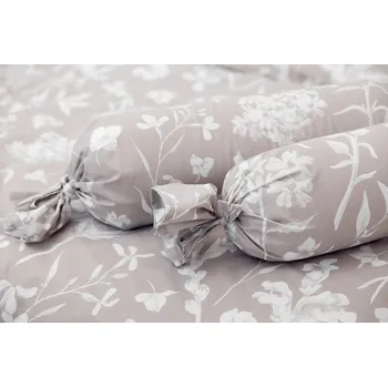 Povlak na dekorativní polštářek Podpěrová s.r.o. Povlak na váleček FLORA tmavý Velikost: Povlak na válec BAVLNA N