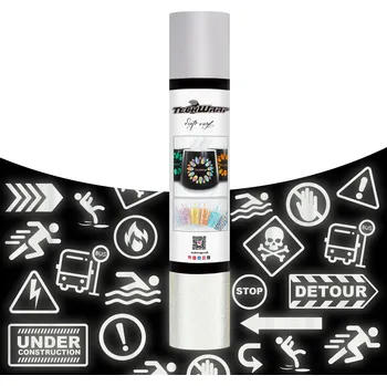 Samolepící dekorace Reflexní - Silver - samolepící vinylová folie TeckWrap Velikost: 30,5 x 30 cm