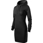 MALFINI SNAP 419 dámské mikinové šaty Barva: černá, Velikost: M