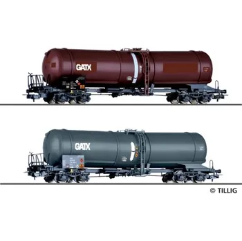 Modelová železnice H0 - set dvou kotlových vozů Zans GATX ep.VI