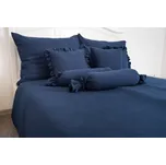 Podpěrová s.r.o. Mušelínové povlečení NAVY Velikost: 140x220 cm (1 ks), 70x90 cm (1 ks)