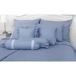 Podpěrová s.r.o. Bavlněné povlečení PROUŽKOVANÉ modré Velikost: 200x220 cm (1 ks), 70x90 cm (2 ks) ŠEV na peřině