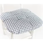 Podpěrová s.r.o. Sedák na židli MODRÁ KOSTIČKA světlá