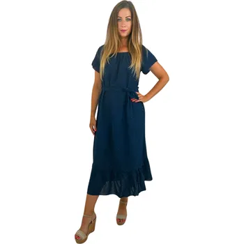 Dámské šaty NOVINKA-Letní lehké šaty - tmavě modré Velikost: L