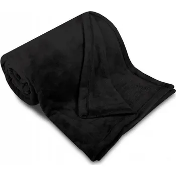 deka SLEEP WELL® Deka mikroflanel SLEEP WELL® hladká 150x200cm ČERNÁ