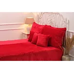 Podpěrová s.r.o. Červené povlečení z mikroflanelu / mikroplyše (1x 140x200, 1x 70x90 cm)