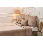 Podpěrová s.r.o. Béžové povlečení z mikroflanelu / mikroplyše (1x 140x200, 1x 70x90 cm)