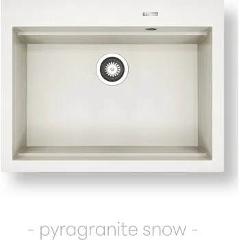 Granitový dřez Pyramis SIROS (67x51,5) bílá