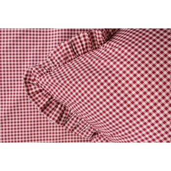 Povlečení Podpěrová s.r.o. Krepové povlečení BORDÓ PEPITO S KANÝREM Velikost: 200x220 (1x), 70x90 cm kanýr (2x) ŠEV na peřině