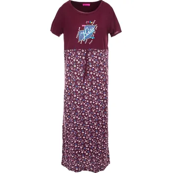 Dámská noční košile Noční košile Kiss- bordó Velikost: M