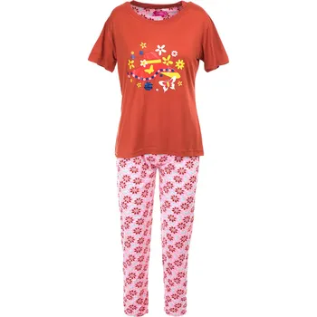 Dámské noční prádlo Dámské pyžamo Klobouk- Cihlové Velikost: L