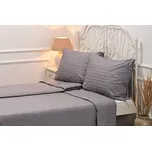 Podpěrová s.r.o. Damaškové povlečení ANTRACIT Velikost: 140x220 cm (1 ks), 70x90 cm (1 ks)