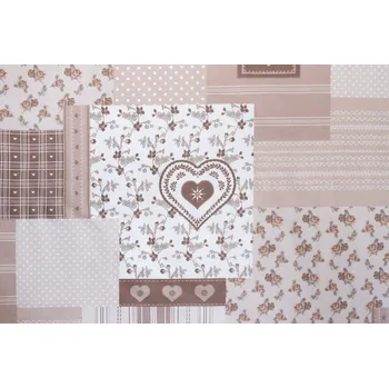 Povlečení Podpěrová s.r.o. BAVLNA PATCHWORK béžový Velikost: Bavlněný krep (130 g/m2) N