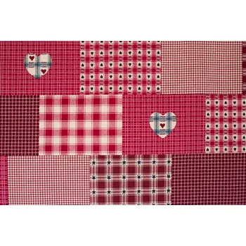 Povlečení Podpěrová s.r.o. Bavlna ČERVENÝ PATCHWORK Velikost: Hladká bavlna (140 g/m2) N