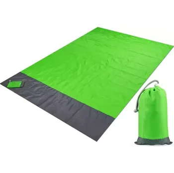 Plážová podložka Zaparkorun Velká podložka na pláž či do přírody - Zelená