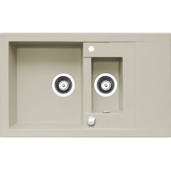 Granitový dřez Pyramis STUDIO (78x48) 1 1/2B 1D béžová