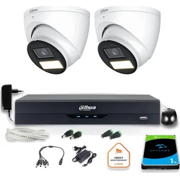 IP kamera Sada 2 venkovních kamer Dahua 4v1 s rozlišením FullHD a 1TB HDD
