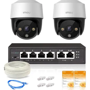 Kompletní kamerový systém Dohledový set Imou 2 PTZ kamery IPC-S21FAP 2MPx PoE
