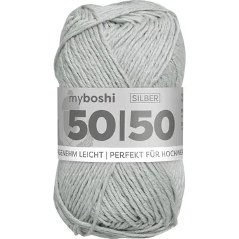 Příze Příze myboshi 50/50 Stříbro