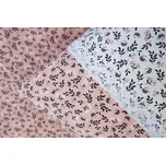 Podpěrová s.r.o. Bavlněné povlečení HERBARIUM BÍLO/STARORŮŽOVÉ S KRAJKOU Velikost: 200x200 (1x), 70x90 cm krajka (2x) ŠEV na peřině