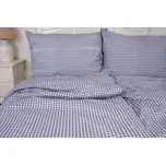 Podpěrová s.r.o. Bavlněné povlečení MODRÁ KOSTIČKA negativ Velikost: 200x220 cm (1 ks), 70x90 cm (2 ks) ŠEV na peřině