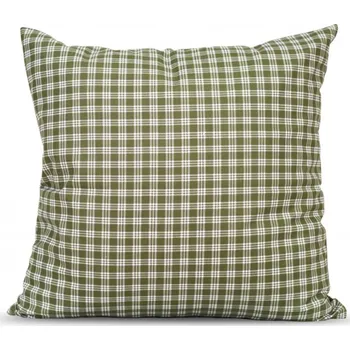 Polštář Podpěrová s.r.o. Polštář jednoduchý ZELENÁ KOSTIČKA Velikost: 70x90 cm BAVLNA N