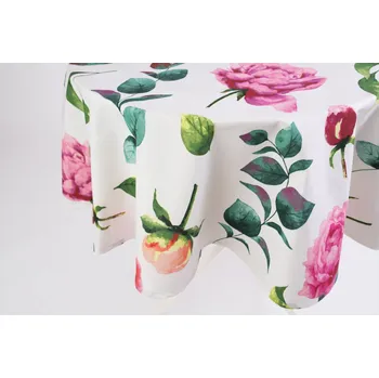 ubrus Podpěrová s.r.o. Ubrus bavlněný kulatý PIVOŇKY Velikost: Kulatý ubrus / průměr ubrusu Ø 100 cm