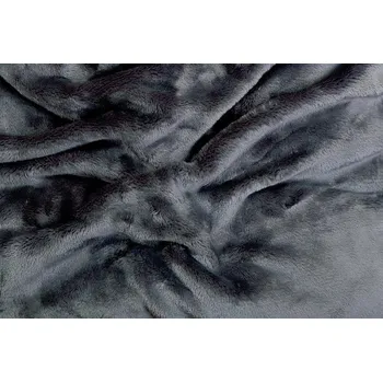 Prostěradlo Prostěradlo mikroflanel / mikroplyš SLEEP WELL® tmavě šedé 90x200 cm