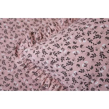 Povlečení Podpěrová s.r.o. Krepové povlečení HERBARIUM starorůžové S KANÝREM Velikost: 200x200 (1x), 70x90 cm kanýr (2x) ŠEV na peřině