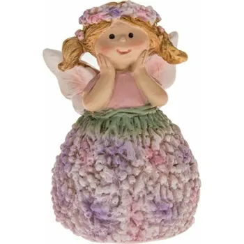 Vánoční dekorace Casa de Engel Home Polyresinová víla s čelenkou - 7cm, 12/192 Fialová UNI (2865580)