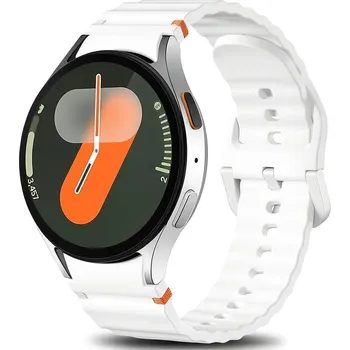 Příslušenství k chytrým hodinkám eses Silikonový řemínek pro Samsung Galaxy Watch 7 - Bílý