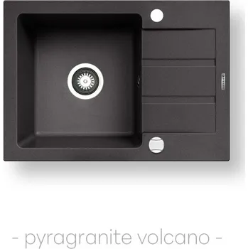 Granitový dřez Pyramis NEXT (62x44) 1B 1D černá matná