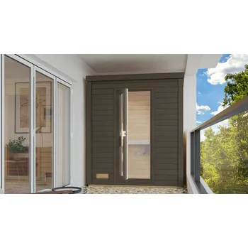 Sauna Finská sauna KARIBU HYTTI 0 (356) terragrau LG4502