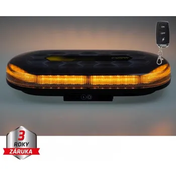 Maják AKU LED rampa oranžová, 48xLED, magnet, 328mm, ECE R65 R10