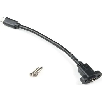 Datový kabel Prodlužovací Micro USB kabel do panelu, 15 cm