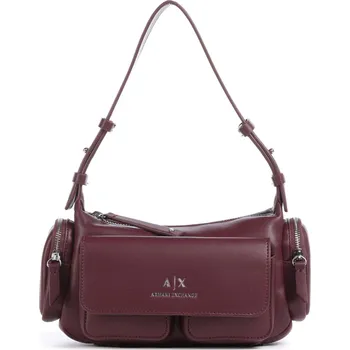 Armani Exchange Rachel S - Taška přes rameno v vínová, imitace kůže, 236594 | Kabelky pro ženy & muže