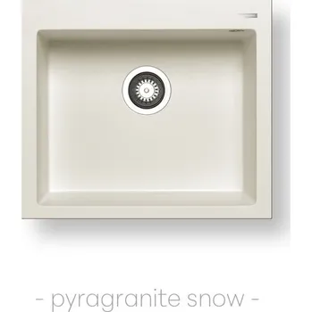 Granitový dřez Pyramis ISTROS (57X50) 1B bílá