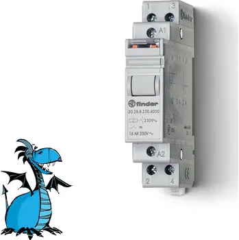 Elektronická součástka FINDER Krokový spínač 20.28.8.230.4000, 2Z/16A, 230V AC, 4 kroky 202882304000