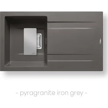Granitový dřez Pyramis KARTESIO (86x50) 1B 1D tmavě šedá