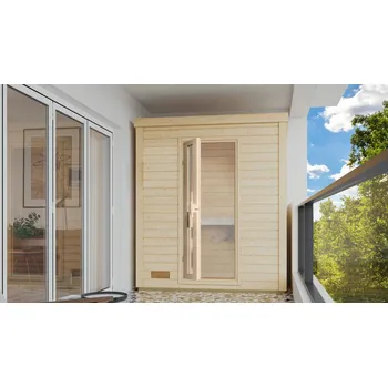 Finská sauna KARIBU HYTTI 0 (355) natur LG4501