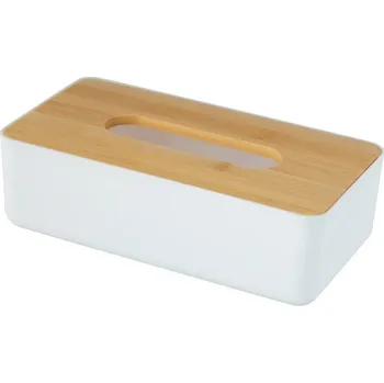 Úložný box Wenko Rotello box na papírové kapesníky bílý
