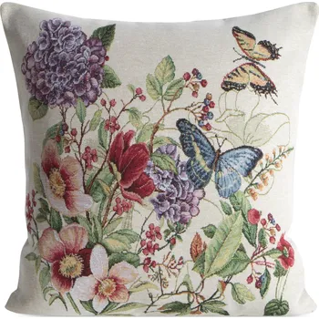 Povlak na dekorativní polštářek GOBELÍNOVÝ DEKORAČNÍ POVLAK NA POLŠTÁŘ SPRING2 45X45 CM KVĚTY