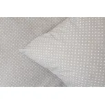 Podpěrová s.r.o. Bavlněné povlečení ŠEDÝ PUNTÍK Velikost: 200x200 (1x), 70x90 cm kanýr (2x) ŠEV na peřině