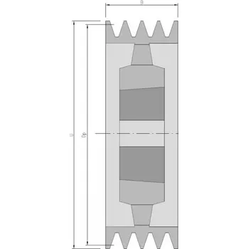 PHP 4 SPZ 224 TB - 2517 SKF Řemenice pro klínové řemeny