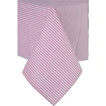 Podpěrová s.r.o. Ubrus bavlněný PROUŽEK úzký RŮŽOVÝ Velikost: 140x220 cm