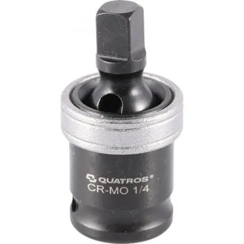 Gola hlavice Kloubový nástavec - kardan, úderový, velikost 1/4"- QUATROS QS50702