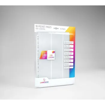 Příslušenství ke karetním hrám Sideloading 18-Pocket Pages - White 10ks (Gamegenic)