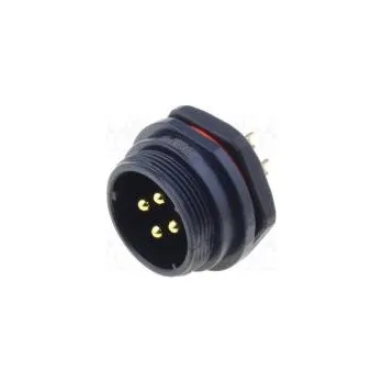 Elektrická zásuvka Zásuvka vidlice SP21 PIN 4 IP68 pájení 500V 4mm2 30A